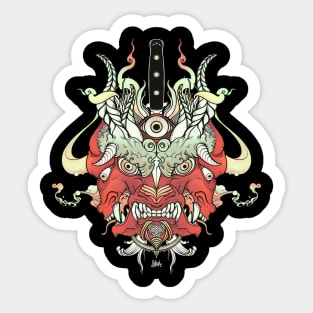 Monster Oni Demon Dark Surreal Art Sticker